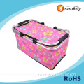 Best promotional gift Insulation type linen storage basket wholesale